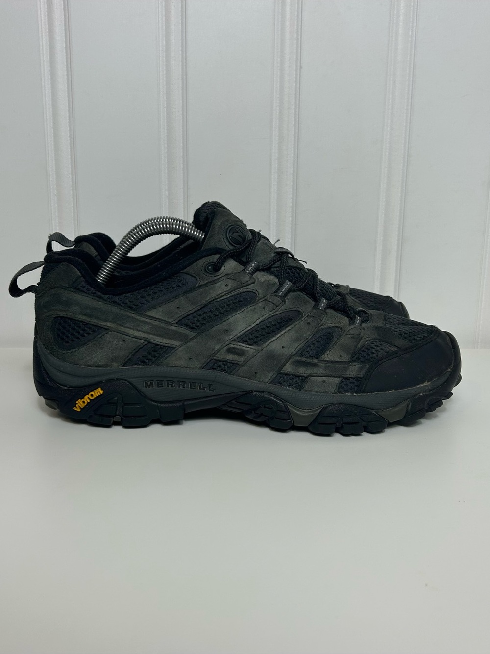 Merrell Moab 2 vent low black grey trail hiking boots men’s 9.5